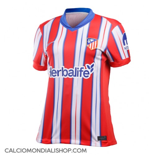 Maglie da calcio Atletico Madrid Prima Maglia Femminile 2024-25 Manica Corta